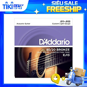 Hình ảnh Bộ Dây Đàn Guitar Chính Hãng Acoustic D'Addario EJ13, EJ26, ULTRAPACK EZ910+EJ26