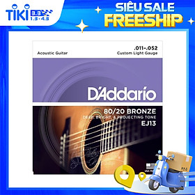 Bộ Dây Đàn Guitar Chính Hãng Acoustic D'Addario EJ13, EJ26, ULTRAPACK EZ910+EJ26