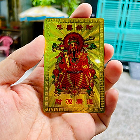 Mua Kim Bài Hỷ Thần Tài Bỏ Bóp Ví  Bàn Thờ  Két Sắt - Khai Mở Cung Tài Lộc