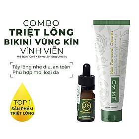 Bộ triệt lông Bikini Vùng kín vĩnh viễn UMIHA ORGANIC với Mỡ trăn nguyên