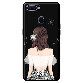 Ốp in cho Oppo F9 Cô Gái Áo Trắng - Hàng chính hãng