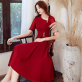 ĐẦM COTTON LẠNH PHỐI REN,THIẾT KẾ HỌA TIẾT TRƠN NHƯNG KHÔNG KÉM PHẦN SANG TRỌNG