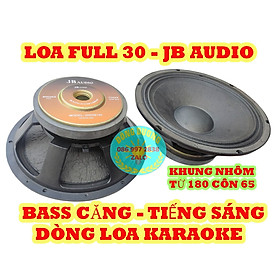 Mua LOA BASS 30 JB AUDIO KHUNG NHÔM TỪ 180 CÔN 38MM - GÂN VẢI 2 XẾP - CỦ LOA RỜI