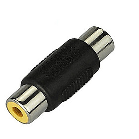 RCA 1 Female to 1 Female F/F Coupler Joiner Adapter AV/Audio/Video Cable Connector Extension Component