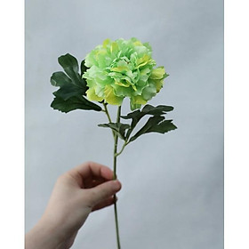 Hoa lụa - Cành hoa mẫu đơn cỡ trung 38cm dùng decor trang trí nhà cửa, hoa cô dâu