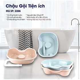 Mua Chậu Gội Đầu Tại Giường  Tại Nhà Cho Người Già  Bà Bầu  Bệnh Nhân  Trẻ Em Thau Gội Đầu Chất Liệu Nhựa Cao Cấp Siêu Bền (Màu Ngẫu Nhiên )-Chính Hãng