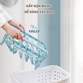Mua Móc Chùm Nhựa PP Cao Cấp 32 Kẹp Xoay 360 độ linh hoạt  có thể gấp gọn
