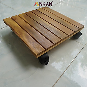 Đế Lót Chậu Cây Có Bánh Xe ANKAN - Lắp Ráp Theo Ý Khách Hàng Chọn Kích Thước Đế Và Tải Trọng Của Đế - Hàng Chính Hãng