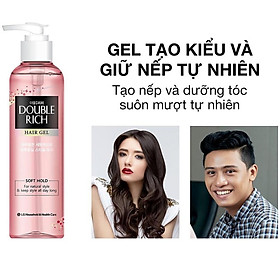 Gel tạo kiểu Double Rich Hair giữ nếp uốn tóc 250ml