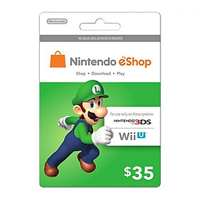 Mua Thẻ Nintendo eShop 35 USD - Hàng Chính Hãng