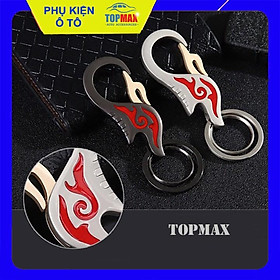 Móc Khóa Thép Thái Lan Móc Khóa Treo Móc Chìa Khóa Xe Máy Chìa Khóa Ô Tô - Màu xám đen