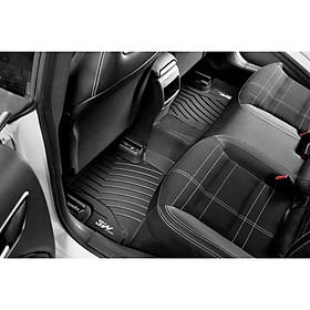 Thảm lót sàn xe ô tô Mercedes GLE 2019- đến nay Nhãn hiệu Macsim 3W chất liệu nhựa TPE đúc khuôn cao cấp - màu đen
