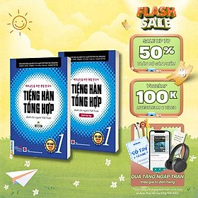 Combo Tiếng Hàn Tổng Hợp Sơ Cấp 1 (giáo trình + bài tập) Đen Trắng - MCBooks - MCBOOKS