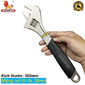 Mua Mỏ lết cán bọc nhựa cứng PVC tăng cường WYNN’S 300mm  cờ lê điều chỉnh độ mở đa năng  thép Cr-V không gỉ xỷ lý nhiệt