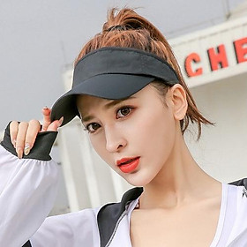 Mũ lưỡi trai nửa đầu không nóc có khóa sau - thoáng mát dành cho chị em chơi thể thao