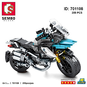 Đồ Chơi Lắp Ghép Xe Mô Tô Cho Bé Trai  chọn mẫu - Xe mô tô công nghệ GS 1200