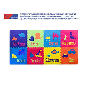 Tấm thảm chơi xếp hình EVA xếp hình lồng vào nhau thân thiện với môi trường dành cho trẻ em để tập bò