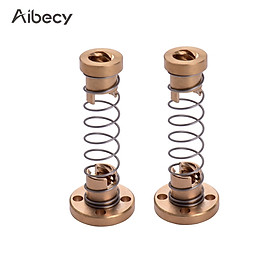 Aibecy 2pcs T8 Lead Screw Nut Anti Backlash Spring Loaded Nut Pitch 8mm Lead 8mm for 3D Printers with T8*8 Lead Screw or