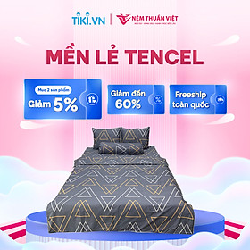 Chăn Mền 100% Cotton Thuần Việt - Xám Kẻ Vàng COT04 - Kích Thước 180x200 cm