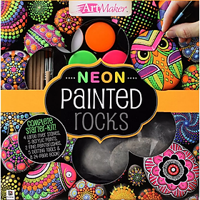 Hình ảnh sách Neon Painted Rocks Deluxe Kit