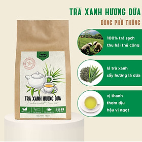 Hình ảnh Trà Xanh Hương Dứa DalatFarm - Túi 150Gr