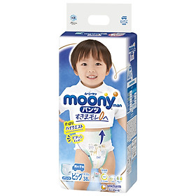 Tã Quần Cao Cấp Moony Nhật Bản Bé Trai XL38 (38 Miếng)