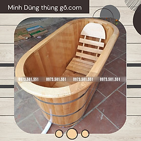 Bồn tắm Gỗ Sồi bo viền bồn tắm gỗ sơn lớp sơn dầu đaị bàng chống ẩm mốc cho đáy bồn gỗ