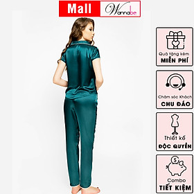 Đồ bộ mặc nhà Wannabe BD30P Pijama nữ quần dài viền lại đơn giản trẻ trung khi ở nhà cũng như tiếp khách