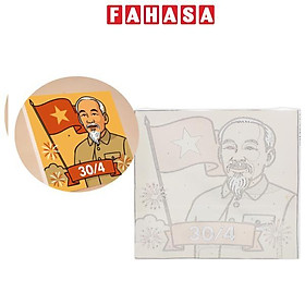 Tranh Tô Màu Số Hóa - Bác Hồ Ngày 30/4 - 30 x 30 cm - Dali K195