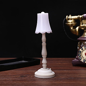 Mini Table Lamp European Style Small Desk Lamps Bedside Table Light with White Shade Night Lights Fixture for Living Room Bedroom Kitchen