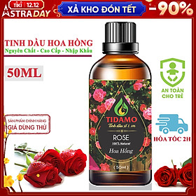 Tinh Dầu Xông Phòng HOA HỒNG 100ML Cao Cấp Nhập Khẩu - Tinh Dầu Hoa Hồng TIDAMO Tạo Hương Thơm Thư Giãn, Kích Thích Cảm Giác Lãng Mạn, Giải Tỏa Mệt Mõi