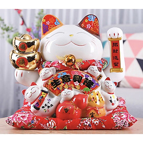 Mua Mèo thần tài sứ cao 23cm