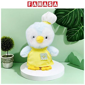 Móc Khóa Thú Bông Blue Penguin - HGT-19 - Tạp Dề Màu Vàng