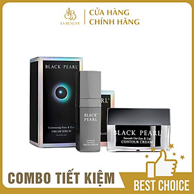 Combo Black Pearl Face & Eye - Serum Dưỡng Chuyên Sâu Chống Lão Hóa Vùng Mặt Và Mắt Black Pearl + Kem Xóa Bỏ Nếp Nhăn Vùng Mắt Và Môi - Có Nguồn Gốc Từ Biển Chết - Xuất Xứ Israel - Làm Chậm Lại Các Dấu Hiệu Lão Hóa Từ Trong Ra Ngoài