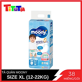 Tã Quần Cao Cấp Moony Nhật Bản Bé Trai XL38 (38 Miếng)