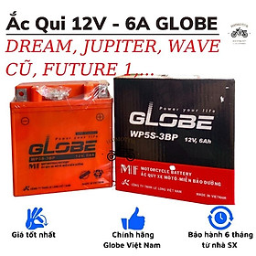Ắc Qui Globe 12V-6A dành cho xe Dream, Future, Jupiter, Wave anpha