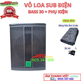 Mua Vỏ Loa Sub Hầm Bass 30 - Sub Điện Hầm 30 - Giá 1 Chiếc - Tặng Kèm Bông Tiêu Âm 3 Lớp Loại Xịn - SUB ĐIỆN MẶT