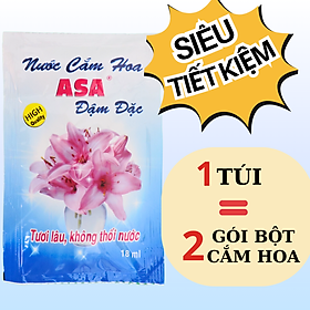 Túi nước cắm hoa ASA đậm đặc (10 túi, 18ml/túi) - Gói dưỡng hoa lâu tàn, thuốc dưỡng hoa tươi lâu