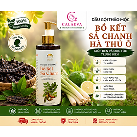 Dầu Gội thảo mộc Bồ Kết Sả Chanh Hà Thủ Ô giúp đen và mọc tóc trung niên