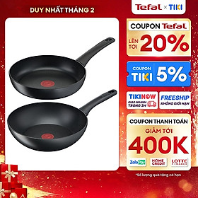 Mua Bộ 2 chảo chống dính đáy từ Tefal Ultimate sản xuất tại Pháp dùng cho mọi loại bếp ( 24cm  28cm) - Hàng chính hãng