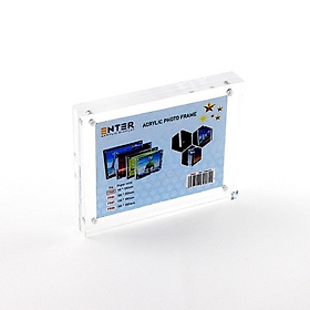 Khung hình mica cao cấp Enter FR05 90x120mm mica 10mmx2, Khung ảnh để bàn nam châm, Khung bằng khen