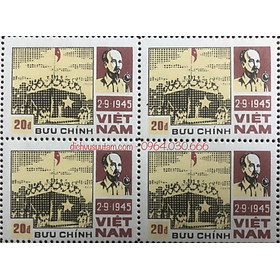 Tem Bác Hồ Khối 4 tem sống kỷ niệm ngày quốc khánh 2/9/1945