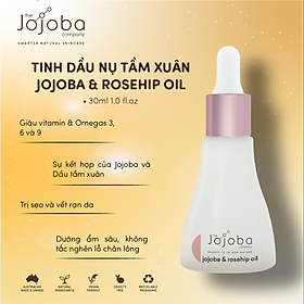 Tinh dầu dưỡng phục hồi sẹo, rạn da Jojoba & Rosehip Oil 30ml - The Jojoba Company