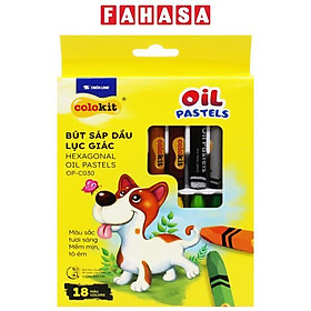 Hộp 18 Bút Sáp Dầu Lục Giác Hexagonal Oil Pastels - Colokit OP-C030