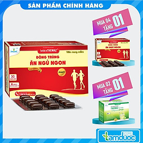 Mua Đông Trùng Ăn Ngủ Ngon Gold New Brand Dạng Vỉ (Hộp/30 viên) Cải Thiện Mất Ngủ  Khó Ngủ  Mệt Mỏi  Chán Ăn