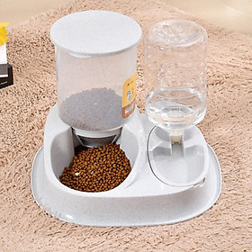 Automatic Feeder Small Medium Large Pets Automatic Food Feeder Waterer, Travel Supply Feeder and Water Dispenser for Dogs Cats Pets Animals