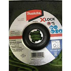 Đá mài kim loại X-Lock 125x6.0x22.23mm/A36P Makita E-00393