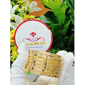 Vòng ximen chạm chữ mạ 18.k cao cấp