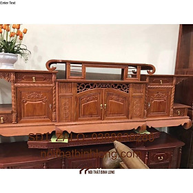 Mua Tủ tivi gỗ gõ đỏ mẫu mâm cong 24m
