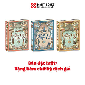 Sách - bá tước monte cristo - combo 3 tập - đinh tị books